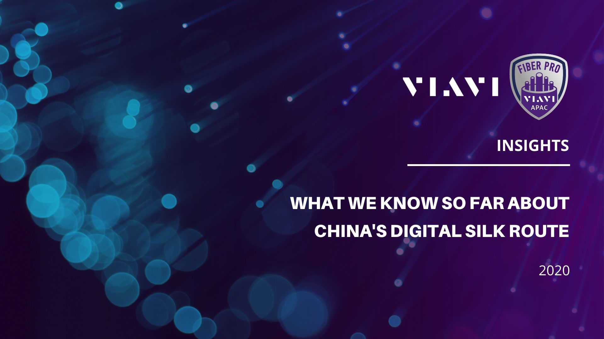 What we know so far about China's digital silk route. VIAVI Perspectives