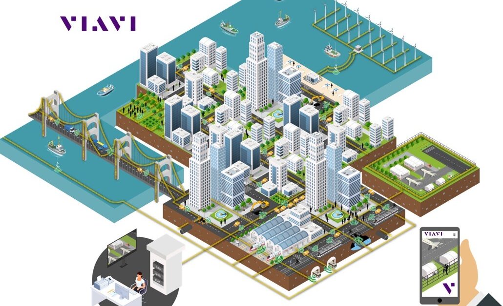 Cityscape showing DAS use cases